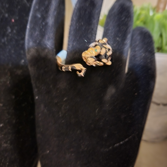 Blue Sage Sterling Silver Leopard Ring 7 - Picture 7 of 7